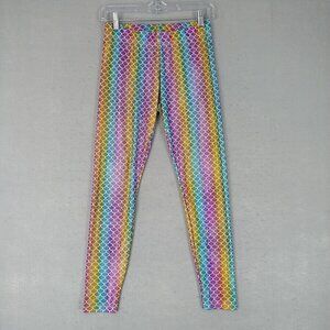 Revolver Fashion Rave Leggings Womens Size S Multicolor Rainbow Mermaid Festival